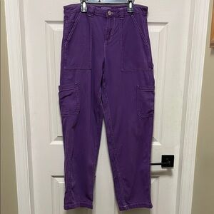 Garage | Dani | Carpenter | Utility | Purple | Denim | Cotton | Pants | Size 5